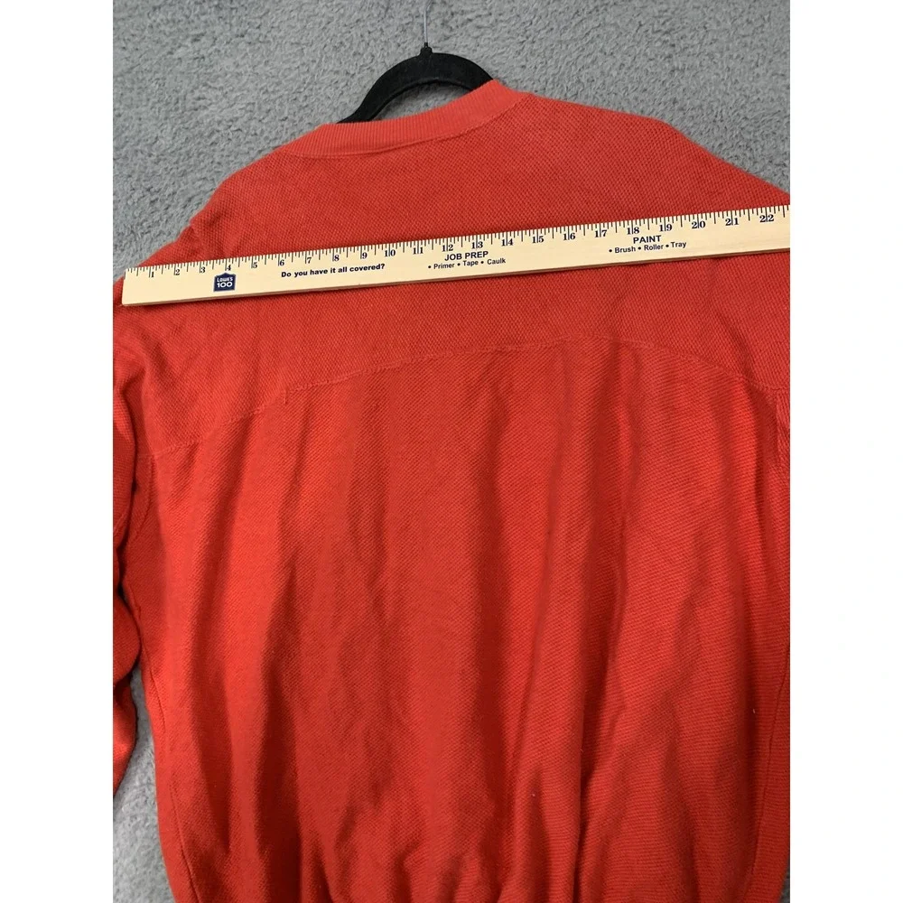 Woolrich Sweater Mens Large Henley Pullover Knit‎ Pocket Crewneck Casual